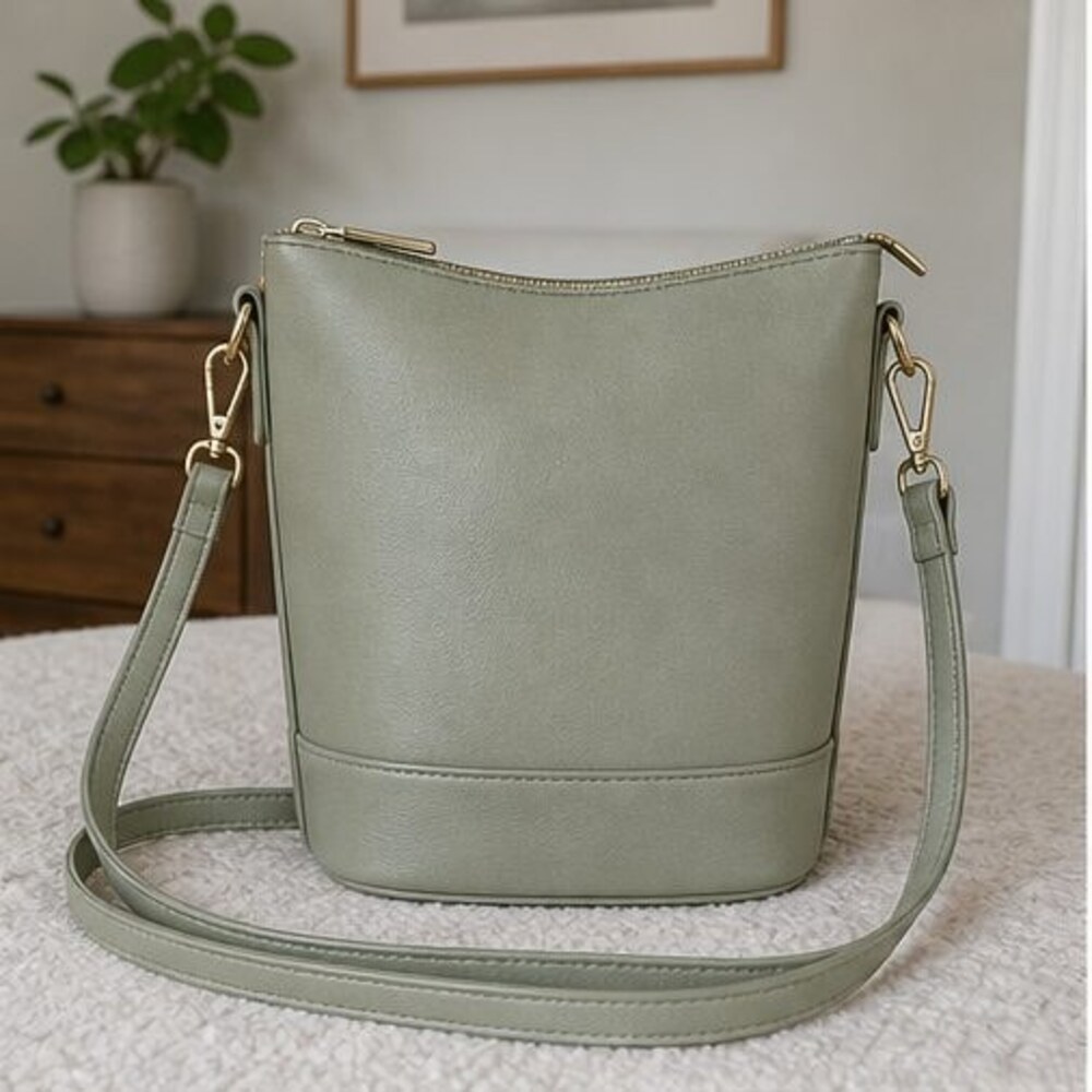 Camel Zip Crossbody Bag